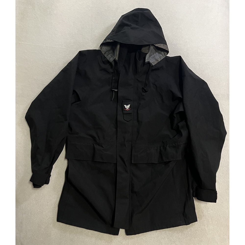 US NAVY NWU Cold Weather Gore-Tex Parka Black Size Small Regular